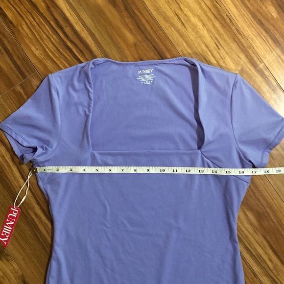 NWT Square Neck Bodysuit, Size L - Picture 7 of 15